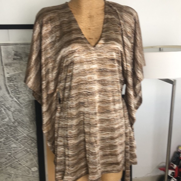 ALEXIS zigzag metallic Kimono cover up Size XS - Picture 5 of 9